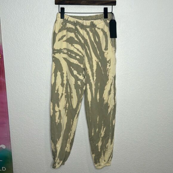 NWT LES TIEN Classic Sweatpant Sage & Butter Tie Dye XS - Picture 2 of 15